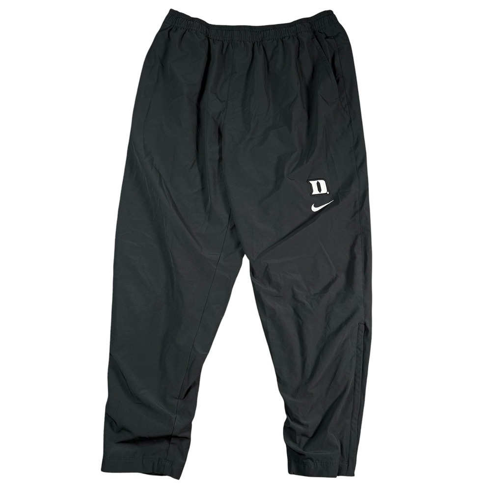 Nike Duke Blue Devils Track Pants Mens XL Black Mesh Lined Zipper Ankle Athletic